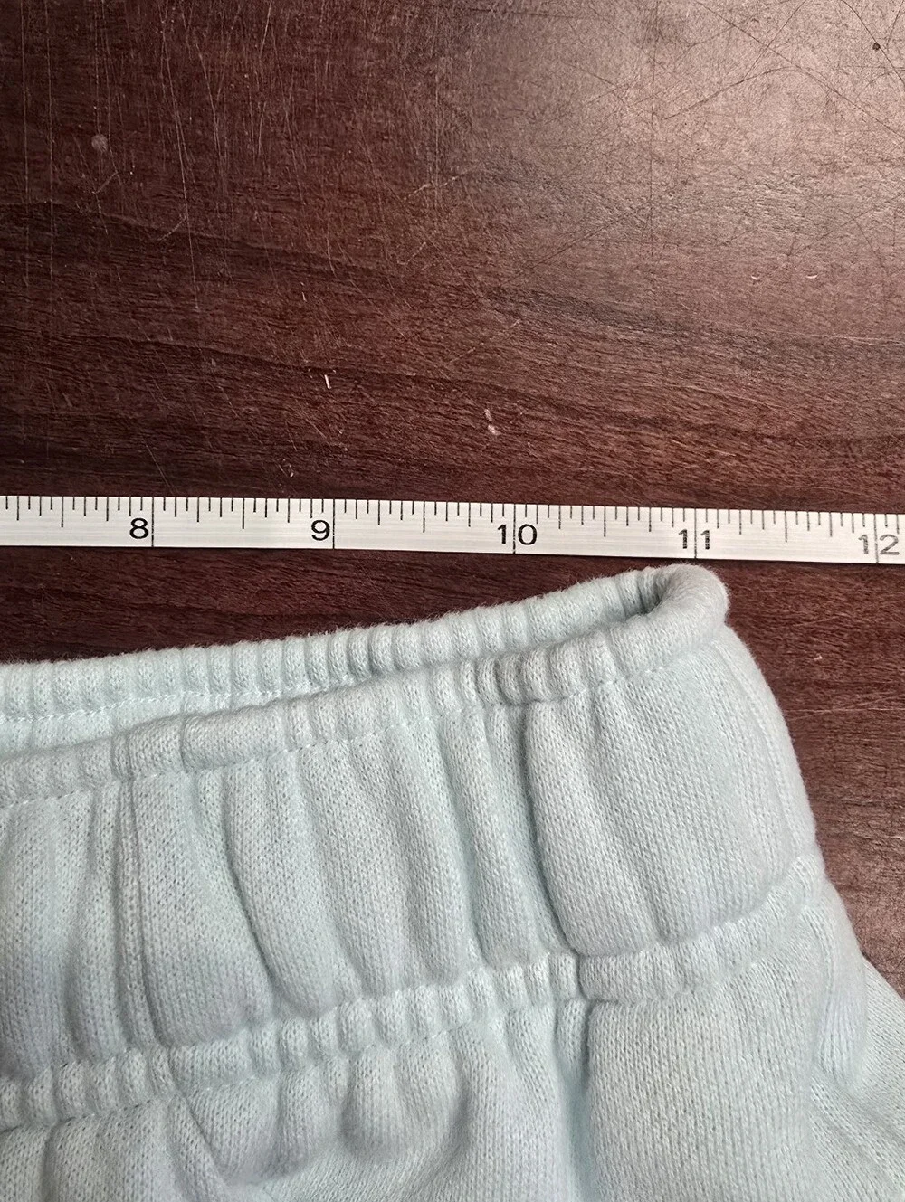 Lululemon Collegiate Logo Fleece Shorts XXS Icy Blue Preppy Athleisure